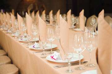 wedding banquet in a restaurant