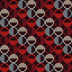 Seamless vector background with decorative circles. Print. Cloth design, wallpaper.