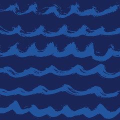 Hand drawn wave vector pattern