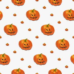 Halloween background with pumpkins