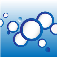 Abstract background with blue circles. Vector illustration. Fashion graphic design. Modern stylish abstract texture. Template for prints and decoration. Frame for typing. Trendy and stylish design.