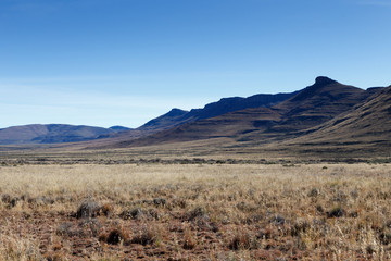 Landscape view of the mountains in Graaff-Reinet