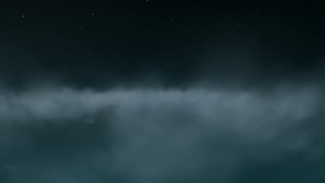 A 20 second loop of simulated flight through clouds.