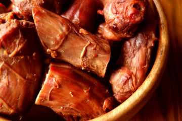 Spicy duck neck