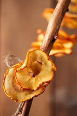 Dried apple slices