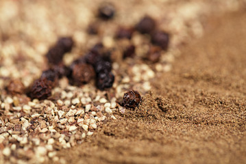 black pepper ground and powder,