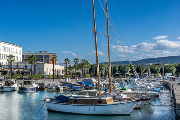 Koper marina on the west coast of Slovenia