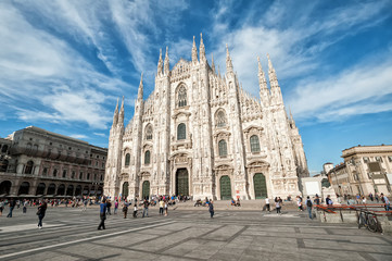 Fototapeta na wymiar Milan Cathedral the Duomo, Italy