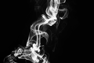 Abstract background. Movement of smoke with background is dark.