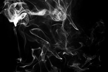 Abstract background. Movement of smoke with background is dark.