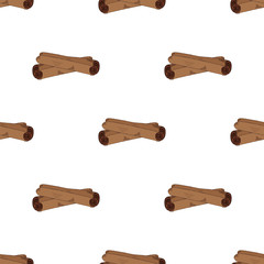 pattern cinnamon isolated on white background vector sketch