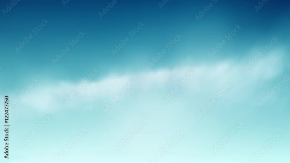 Wall mural a 20 second loop of simulated flight through clouds.