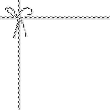 Background With Bakers Twine Bow And Ribbons