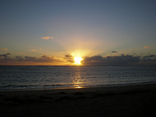 Colorful Sunset at a coast of Western Australia
