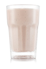 Banana and pineapple smoothie in glass - obrazy, fototapety, plakaty