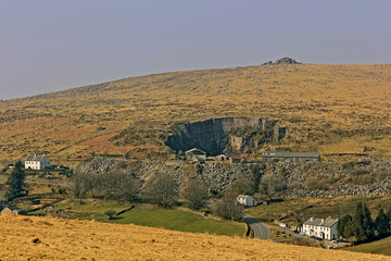Quarry at Merrivale, Dartmoor National Park, Devon, England, UK. (HDR)
