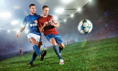 Rolgordijnen Zweikampf im Fußball © Michael Stifter