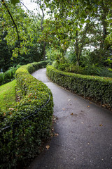 Jardin des plantes park in fall season