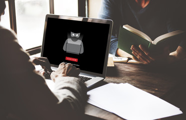 Scam Virus Spyware Malware Antivirus Concept