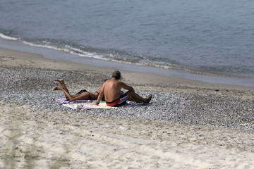The couple at the seaside