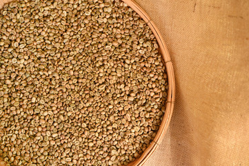 Close up of coffee beans for background