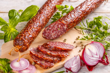 Smoked sausage salami