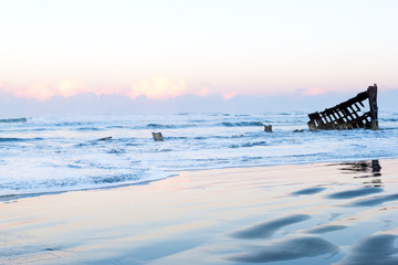 Historic shipwreck of Peter Iredale, Fort Stevens State Park, Oregon
