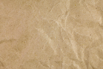Brown recycle crumpled paper background, Brown paper textures fo