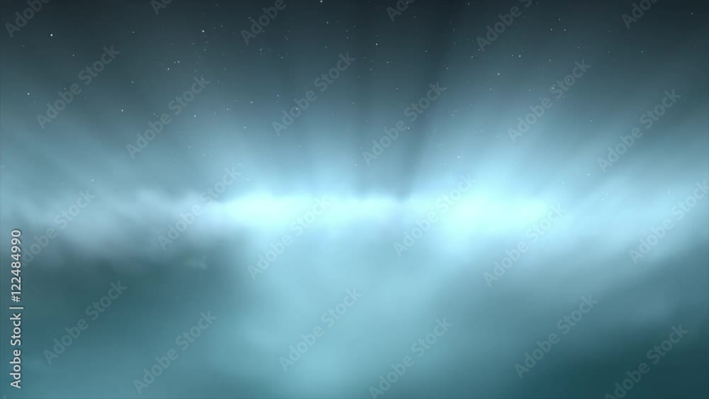 Wall mural a 20 second loop of soaring through simulated heaven like clouds.