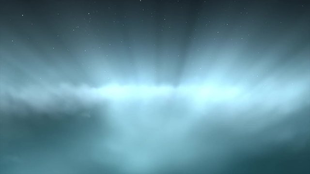 A 20 second loop of soaring through simulated heaven like clouds.