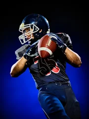 Foto op Canvas american football player man isolated © snaptitude