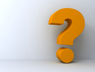 question mark 3d illustration