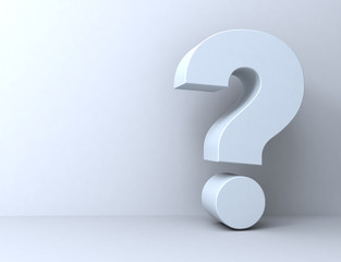 question mark 3d illustration