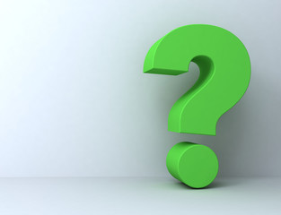 question mark 3d illustration