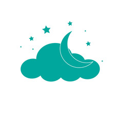 Obraz premium Night Icon Vector