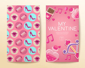 Valentine's Day Elements  : Vector Illustration