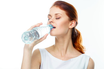 girl drinking water
