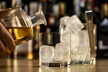 Serving a good whiskey on the rocks