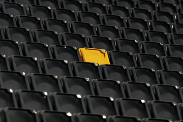 Abstract view of the chairs at a Stadium