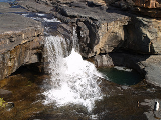 Obraz na płótnie Canvas Mitchell Falls in the Kimberleys Region in Western Australia.