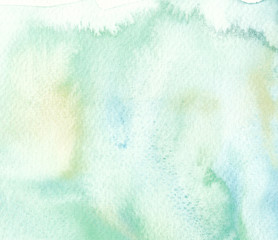 faded green watercolor light tones abstract background