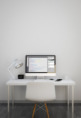 clean workspace with coding software