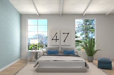 Fototapeta na wymiar Bedroom interior. 3d illustration
