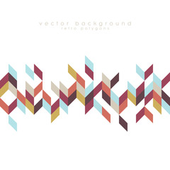 Fototapeta premium Bohemian style pattern with colorful triangle shapes. Polygonal vector background