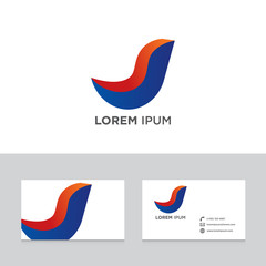 Obraz premium Logo brand icon business card template vector illustration