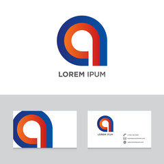 Logo brand icon business card template vector illustration