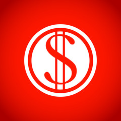 money icon stock vector illustration flat design
