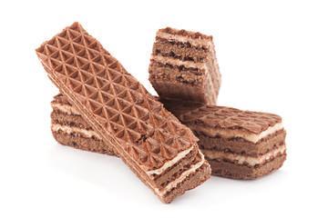 Sweet chocolate wafers