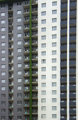Fototapeta na wymiar colorful facade of an apartment house