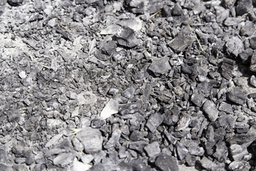 Stones burned field